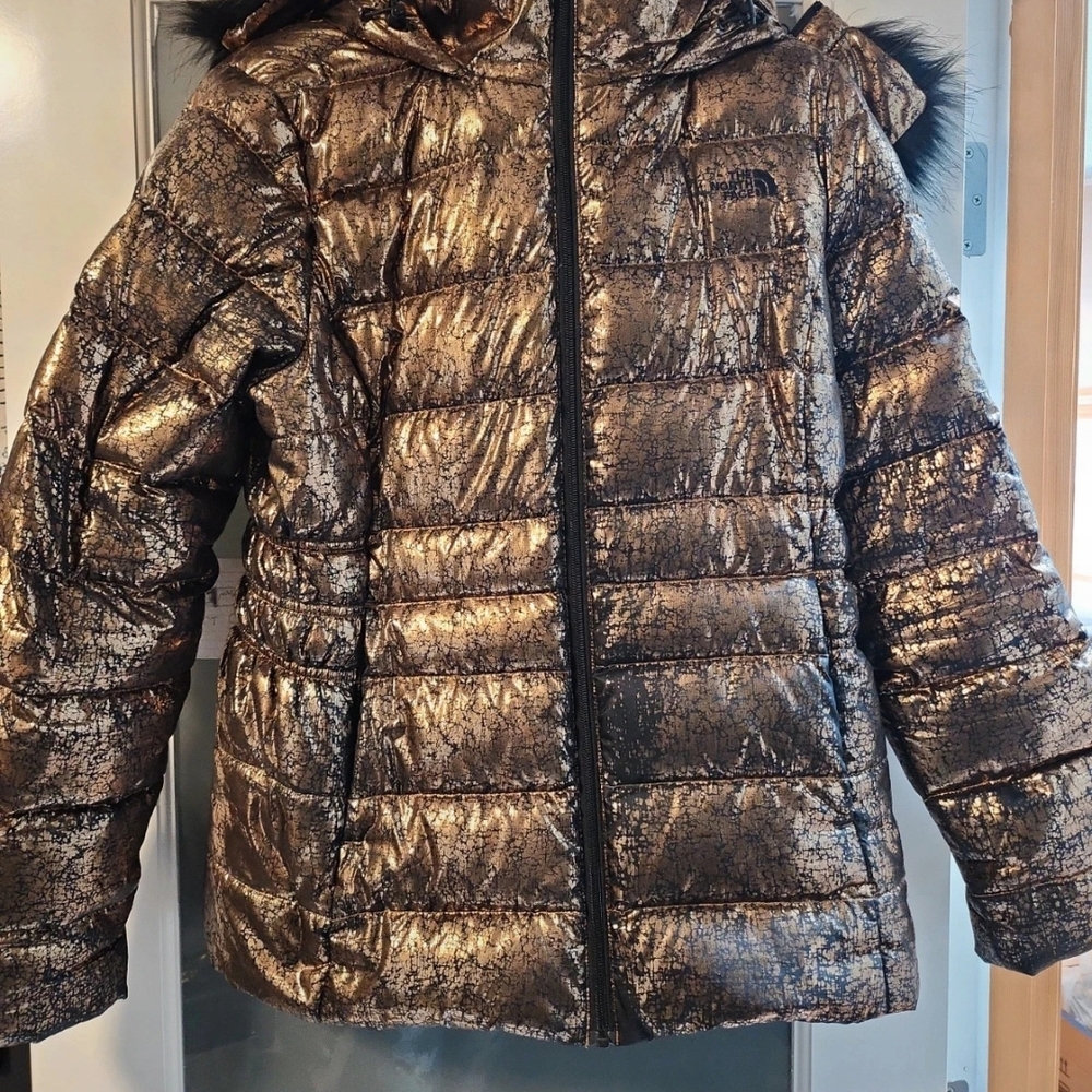 Metallic Gold Puffer Jacket